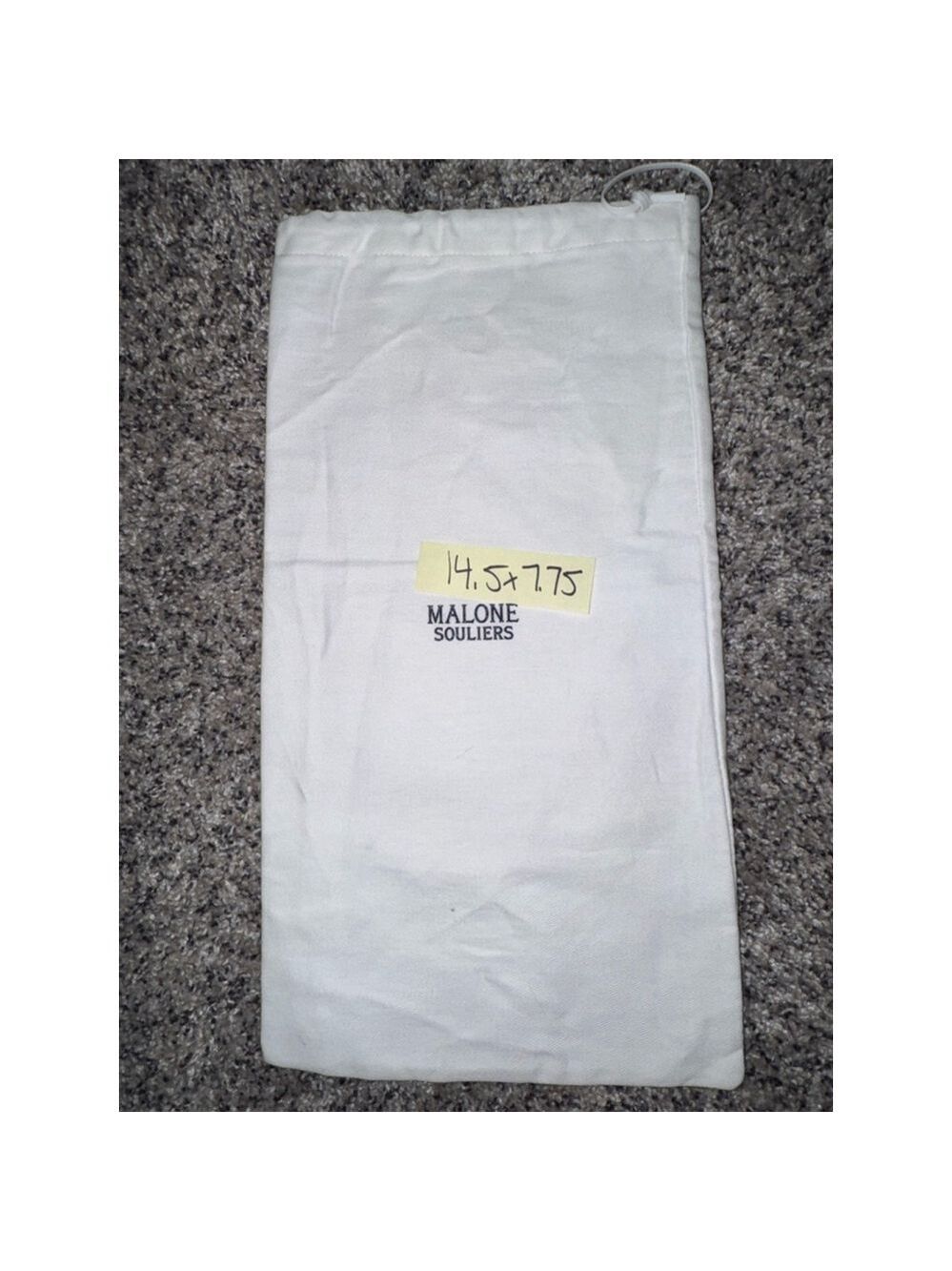 Women's Malone Souliers White Black One Size Shoe Dust Bag